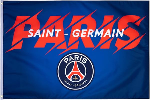 Drapeau ICI C'EST PARIS PSG - Collection officielle PARIS SAINT GERMAIN