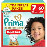 Prima Premium Care K&uuml;lot Bez Ultra Fırsat Paketi 7 Numara 60 Adet Bebek Bezi