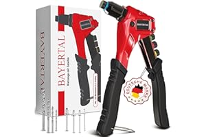 Bayertal® Profi-Nietzange Set mit 4 HSS-Bohrern und 200 Nieten! Perfektionieren Sie Ihr Handwerk - Effizienz, Qualität und Vielseitigkeit in einem. Jetzt erwerben und Meisterwerke schaffen!