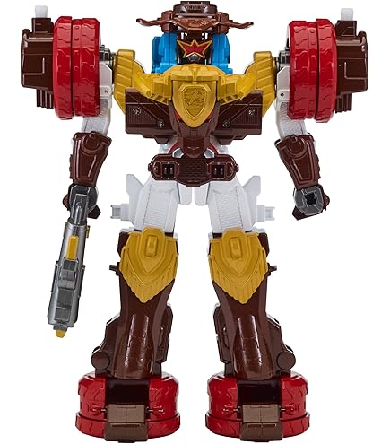 Power Rangers Ninja Steel - L'Ultra Forteresse Megazord Lion Bandai, 54 Cm, Occasion