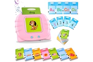 KLOIRA talking flash cards for toddlers age 2,toys for 2 year old boy girls,educational toy for 2 year old,toddler learning speech cards,speech therapy toys,speech card reader for toddlers