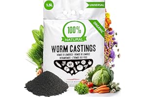 Baltc Worm Humus di Lombrico 1,5 litros - Orgánico Natural Fertilizante Multipropósitor Lombricomposta de Lombriz - fortalecedor de Suelos, lombrihumus de Lombriz Roja Californiana