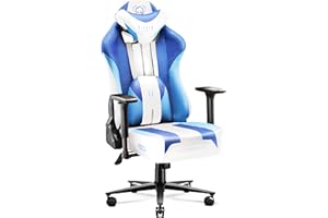 DIABLO Sedia da Gaming in Tessuto X-Player 2.0 - Gaming Chair Ergonomica Braccioli 3D - Cuscino Cervicale/Lombare Funzione Dondolo - Sedia per PC, Poltrona Gaming, Sedia Ufficio 150 kg - Normal (L)