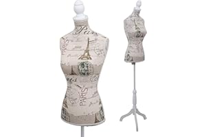 MENDLER Schneiderpuppe T220, Schaufensterpuppe Torso weiblich, Schaumstoff - Paris