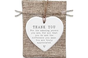 CRRYNUO Heartwarming Thank You Gift, Personalized Appreciation Keepsake With Gift Bag Blessings and Gratefulness Plaque Thank You Keepsake Gift Sentimental Gift For Best Friend,Mentor,Family,Female Gift For H