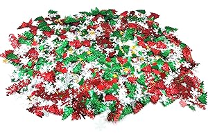 CFYTHYAB 60g Christmas Decoration Confetti, 10 Design Christmas Table Confetti for Christmas Table Decoration