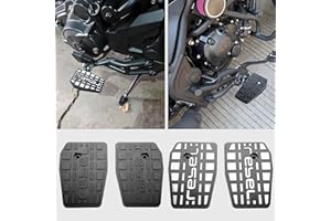 WOOGA Motorrad breite Fußrasten Pedale Rest Fußrasten Dielen Zubehör Für Ho&n&da Rebel 250 Rebel CMX 500 Rebel 300 CMX 250 CMX 500 CMX 300 2017-2025 (Schwarz)