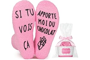Pcuntslo Chaussette Fantaisie Humour Personnalisé, Chaussette Rose Chaude Hiver Imprimé Lettres pour Femme Maman, Cadeau Chocolat Cupcake pour Saint-valentin Noël Fête des Mères Anniversaire