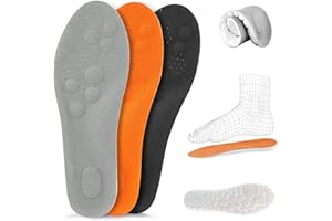 BTONGE 3 Paar Orthopädische Einlegesohlen, Komfort Sport Schuheinlagen für Herren & Damen, Arch Einlagen Fersensporn, Orthopädische Einlegesohlen Plattfuß Einlagen, Plantarfasziitis, Atmungsaktiv