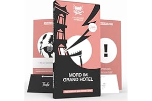 CULINARIO MORTALE® – Mord im Grand Hotel - Krimidinner für Zuhause für 6 bis 8 Personen/unterhaltsames Krimi Dinner für Zuhause/Krimispiele für Erwachsene/Krimidinner Spiel