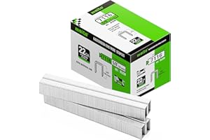 meite Graffette Type 71 da 16 mm, Punti Zincati Serie 71 per Pinzatrice, 22 Gauge con Corona da 9,1 mm – Ideali per Lavori di Tappezzeria – 10.000 Pezzi