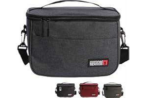 CORONEL TAPIOCCA Coronel Tapioca - Borsa Termica Porta Pranzo Sidney per Viaggio, Picnic, Scuola, Ufficio - Borsa Frigo Piccola - Grigio