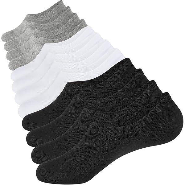 Chaussettes Invisibles Homme - 6 Paires Nylon Respirant - Anti-Dérapant Silicone - Taille 40-45 - Pour Baskets & Mocassins