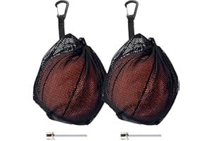 MEIFIYU Ballnetz,2 Stück Fußball Rucksack,Ballnetz 1 Ball,Einzel Balltasche Kordelzug Ball Netztasche mit Kordelzug Faltbar Ballnetz,zum Tragen von Basketball-Volleyball-Fußball,Geeignet (mit Gasnadel)