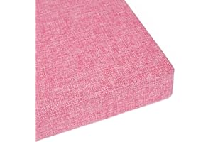 MMYING 2 3-Sitzer Bankkissen Pad Esszimmer Bank Kissen mit 35D High Density Sponge Seat Cushions for Garden Patio Indoor Outdoor Furniture (Pink,60 * 35 * 5cm)