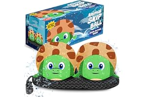 ACTIV LIFE The Ultimate Skip Ball – Palla che rimbalza sull'acqua (confezione da 2 + Disco Skip gratuito) Crea ricordi duraturi con i tuoi amici e la tua famiglia in spiaggia, al lago o in piscina – Ideale per tutte le età