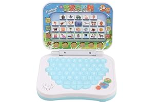 Astibym Singen und Lernen Laptop-Spielzeug für Kinder, Baby Kinder Kinder Zweisprachiges Pädagogisches Lernspielzeug Laptop-Computerspiel, Verformungsmodell