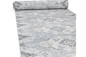 ‎ANRO ANRO Küchenteppich Küchenläufer Teppich Läufer Küche waschbar rutschfest Ofelia Lilla Abwaschbar 240 x 52cm