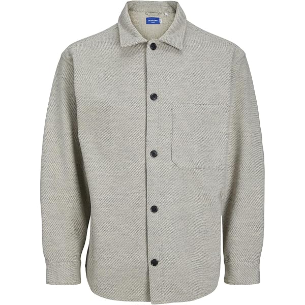 JACK & JONES Herren Overshirt Jprraymond – Lässiges Langarmhemd Aus Melange