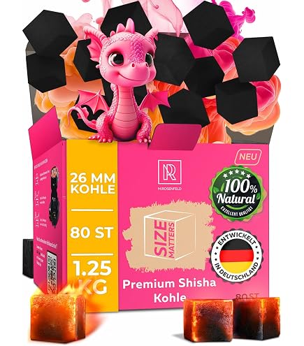 Charbon De Coco Ken Chiku 4kg | 256 Cubes 25mm | Pour Narguilé Et Barbecue | Naturel