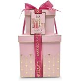 Accentra ESSENCE OF BEAUTY SALSA Shower Set for Women, Body Wash, Body Lotion, Scrub, Soap, Sponge, Rose and Cherry Blossom S