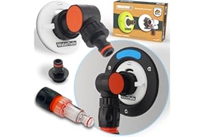 MaJoCompTec® WATERTWIN - Set di filtri per serbatoio dell'acqua per camper, accessori per serbatoio, adattatore compatibile con Gardena, tipo 3 pin, D:78 (CLEAN)