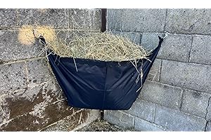 TURNER EQUESTRIAN Turners Hay Sling Hay Bar Easy Quick Fill Large Hay Corner Feeder Waterproof Haynet (Large)
