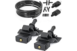 Click&Fit Windscreen Washer Jets Repair Kit Compatible with Toyota Corolla Camry Auris Avensis RAV4 Prius C-HR Highlander, Lexus RX450h IS250 – Screen wash Wiper nozzles, Check valves, Hose