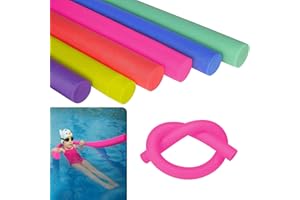 ASAB Swimming Pool Noodle | Swim Aid, Aqua Aerobics, Exercise Noodle | Float Aid Vertical | Flexible, Soft & Durable Foam Sticks | Support For Kids and Adults Training Swim Noodle