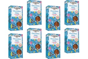 ANGELIC GLUTEN FREE Angelic Free From 8 Pack Chocolate Chip Vegan & Gluten Free Cookies. Dairy, Nuts, Soya, Egg, Peanut & Wheat Free. Allergy Safe Tea Biscuit. Multipack Biscuits Free From Top 14 Allergens. (8 x 125g)