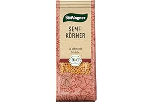 BioWagner - Bio Senfkörner | für Marinaden oder zum Einlegen von Obst und Gemüse | naturbelassene Bio-Zutaten | recyclebare Verpackung | 60 g