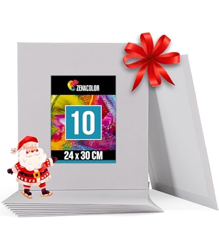 Kurtzy 24 Pak Blanke Canvassen – 20 x 25 cm – Voorgerekte Vierkante Canvassen Paneel Borden – Geschikt Voor Acryl en Olie Verven, Schetsen en Tekenen
