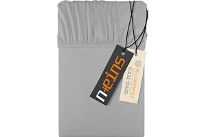 npluseins Jersey Spannbettlaken 100% bomull, 200 x 220 cm