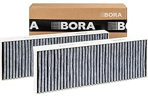 BORA BAKFS Jeu de filtres à charbon actif pour hottes BASIC et GP4 (BHU/BIU/BFIU), Filtres de rechange d’origine, 2 pièces