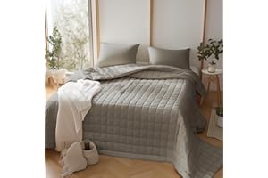 CLARA HOME MILANO CLARA HOME Copriletto Matrimoniale 2 Piazze Trapuntato Color Grigio Perla, Coperta in Pregiato Raso Satin, Elegante e Semplice, Ideale Autunno Primavera, Made in Italy
