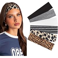 Produktbild von TERSE Haarband Damen Dünn Sommer Stirnband Sport Stirnbänder Schweiß Haarbänder Weiches Elastisch Haarreife Für Frauen Yoga Workout Fitness Headbands 7 Pack