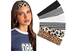 Tumurup 6 Pezzi Fascia Capelli Donna - Antiscivolo Elastiche Fasce Capelli Sport Headband Yoga Fitness, Traspirante Assorbente Sudore - Fissa i Capelli con Stile Moda