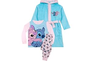 Disney Stitch Szlafrok I Zestaw Piżam | Piżamy Lilo I Stitch | Piżamy I Szlafroki Dla Dziewczynek