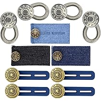 Hawfund 4er-Set Hosenbund-Erweiterung - Elastische Taillenverlängerung 5-8cm Für Jeans & Schwangerschaft