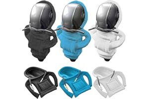 ZPSNDP 3 Stück Schaltknauf Abdeckung Set, Tiny Hoodie Gear Shifter Knob, Schaltknauf Hoodie Abdeckung Auto Interieur, für Schalthebel Schutz(Schwarz/Blau/Weiß)