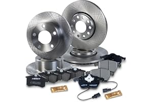 BESTPRICE Bremsenset inkl. Bremsscheiben vorne Ø 288 mm + hinten Ø 245 mm + Bremsbeläge vorne und hinten, Kompatibel mit SKODA SUPERB 1, VW PASSAT B5 (3B2) (3B5), PASSAT B5.5 (3B3) (3B6)