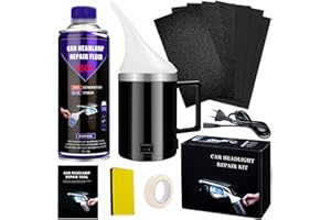 SEO-FANALLY Renovateur Phare Voiture - 650g Kit Renovation Phare voiture, Kit Polissage Phare Voiture, Kit Nettoyage Phare Voiture, Kit Rénovation Phare, Kit de Restauration de Phares pour Moto et Auto