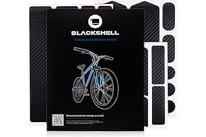 Blackshell® Lot de 21 films de protection de peinture pour vélo par exemple vélo de trekking, VTT, vélo de route ou vélo électrique
