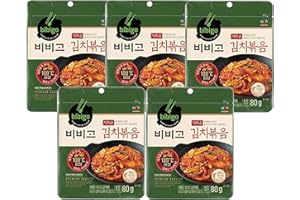 CJ Bibigo, Korean Stir Fried Kimchi 80g x 5 (400g,14.1oz)
