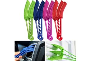 MSPEBEC Zestaw 4 szczotek do kurzu, szczotka do grzejników z mikrofibry, zdejmowana miotełka do kurzu, zdejmowana szczotka do czyszczenia, płytka do czyszczenia lameli, środek do czyszczenia ścian lamelowych