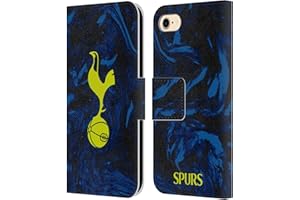 Head Case Designs Officially Licensed Tottenham Hotspur F.C. Away 2021/22 Badge Kit Leather Book Wallet Case Cover Compatible With Apple iPhone 7/8 / SE 2020 & 2022