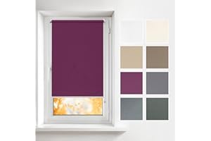 Estika Tende a rullo per interni senza forare - 40 x 220 cm - Tende Oscuranti Avvolgibili - montabile senza fori, privacy temporanea, protezione sole