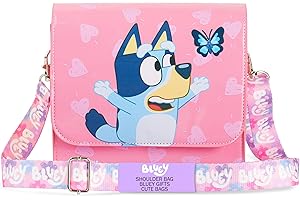 BlueY Sac Bandoulière Fille avec Sangle Réglable, Sac à Main Enfant pour Sortie Voyage Shopping, Idée Cadeau Fille