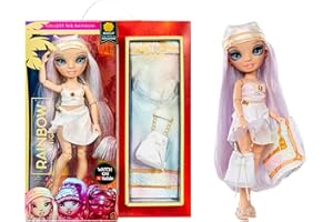 RAINBOW HIGH 578406 Muñeca de Moda Opalina con Vestido, Piernas Reemplazables y Soporte para Muñeca, Incluye Toalla, Bolso y Más, Edad: 6+ años, Margot de Perla