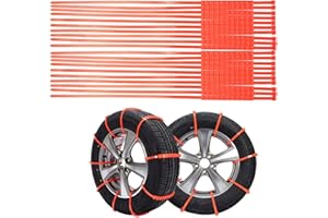Honeyhouse – Lot de 20 chaînes à neige universelles pour véhicules d'urgence, antidérapantes, pour voiture, camion, SUV